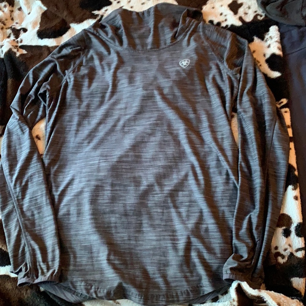 Ariat hooded dry fit long sleeve shirt
